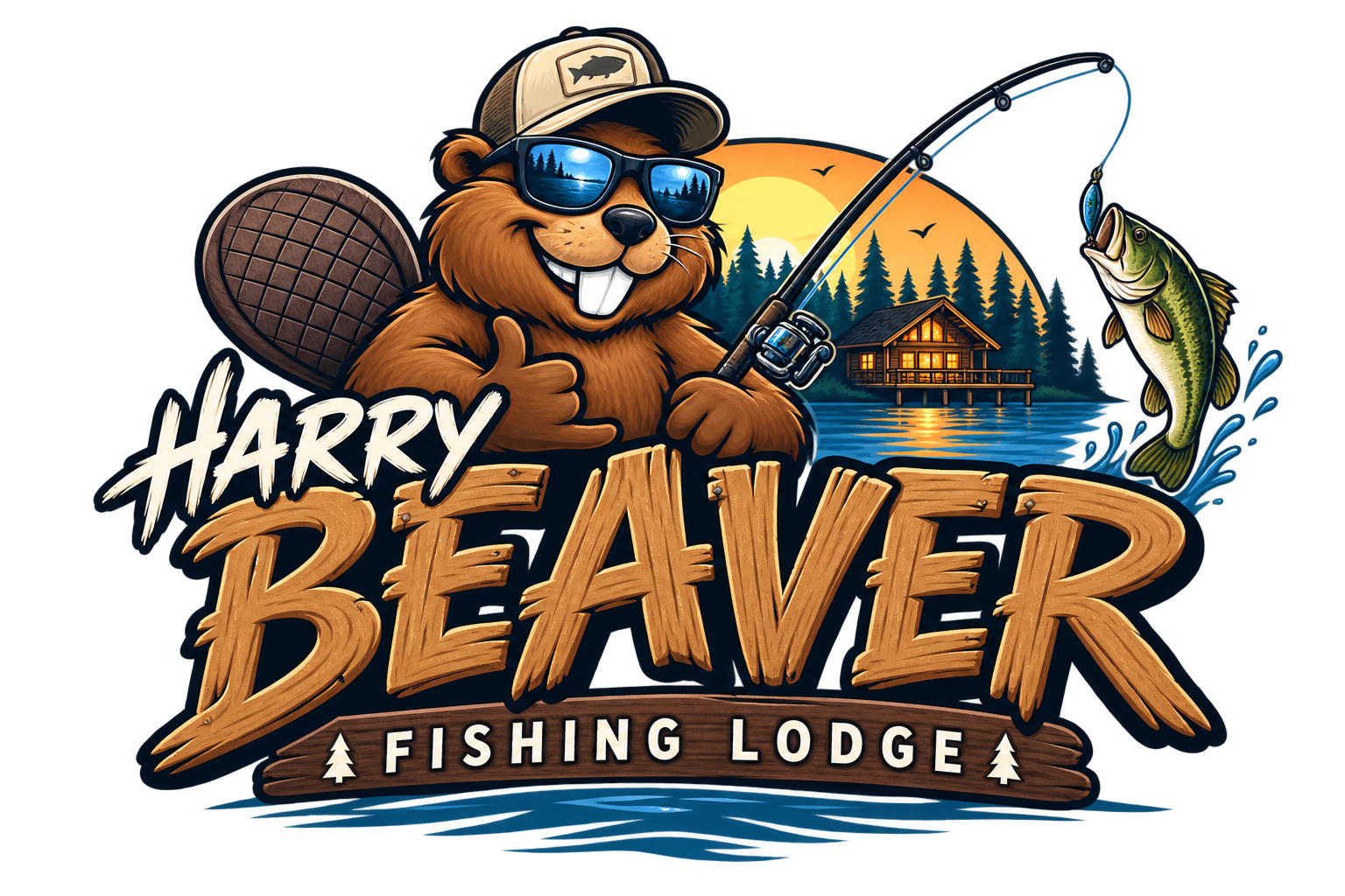 Harry Beaver Fishing Lodge logo